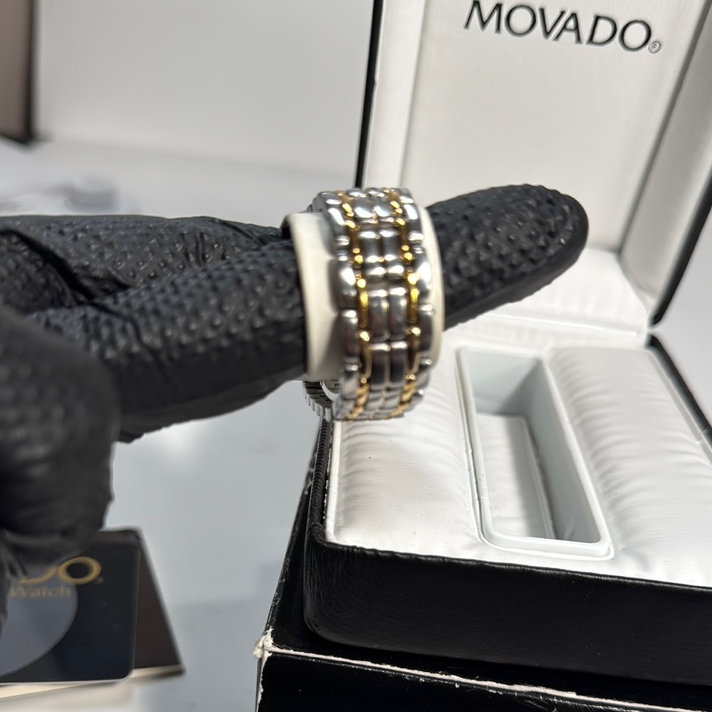 Movado Museum Ladies Two Tone Watch-Vintage - Picture 5 of 12